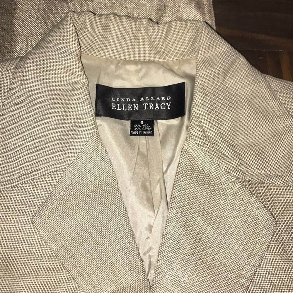 Ellen Tracy Wool Skirt Suit Set - Picture 3 of 9